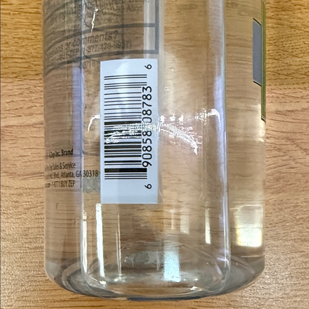 Zep Clear Hand Sanitizer Gel with Pump - White Pump, Transparent Bottle - Picture 2 of 3